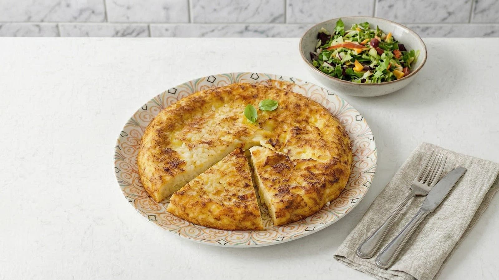 Egg Frittata with Rice