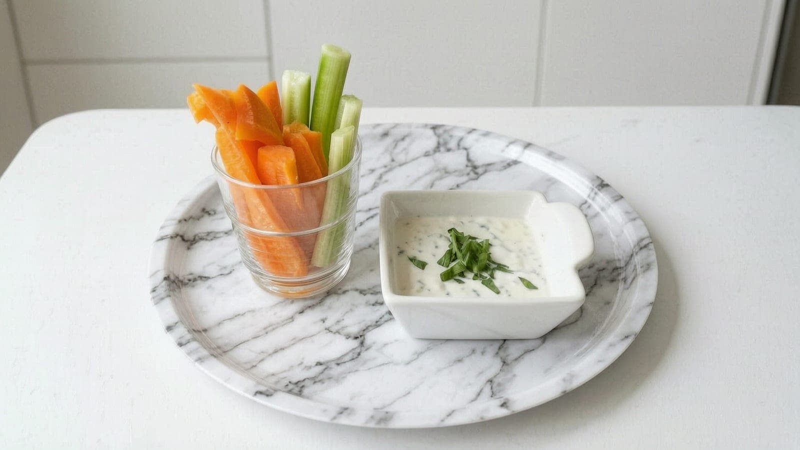 Veggie Sticks with Yogurt & Herb Dip